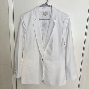 LOFT Women's Classic White Suit Jacket